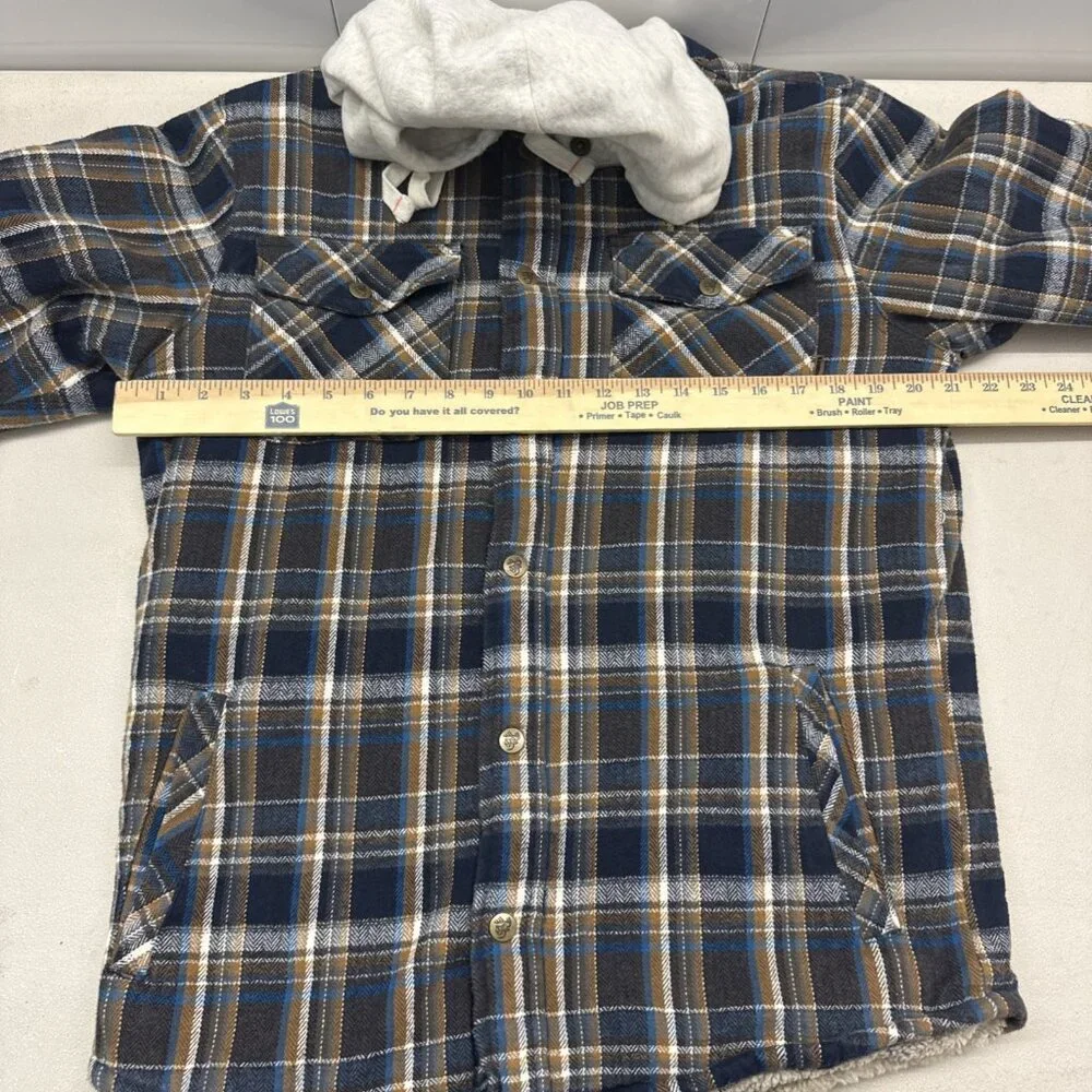 Legendary‎ Whitetails Mens Medium Sherpa Lined Hooded Flannel Jacket